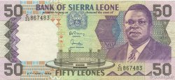 50 Leones SIERRA LEONE  1988 P.17a q.SPL