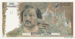1000 Francs BALZAC Échantillon FRANCE  1980 EC.1980.01 NEUF