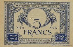 5 Francs Scolaire FRANCE Regionalismus und verschiedenen  1940  VZ
