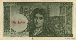 500 Nouveaux Francs Molière Scolaire FRANCE regionalism and various  1964  VF+