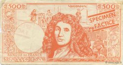 500 Francs Molière Scolaire FRANCE regionalism and various  1965  VF - XF
