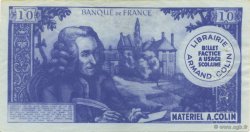 10 Francs Voltaire Scolaire FRANCE regionalism and miscellaneous  1964  VF