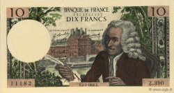 10 Francs Voltaire FRANCE régionalisme et divers  1968  SUP