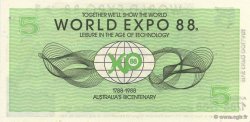 5 Dollars AUSTRALIE  1988  pr.NEUF