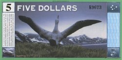 5 Dollars ANTARCTIQUE  2001  UNC