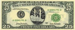 25 Dollars UNITED STATES OF AMERICA  2001  UNC