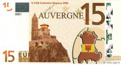 15 Euro  FRANCE regionalism and various  2008 
