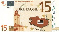15 Euro  FRANCE regionalismo y varios  2008 
