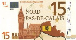 15 Euro  FRANCE regionalism and various  2008 
