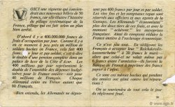 50 Francs FRANCE regionalismo e varie  1941  MB