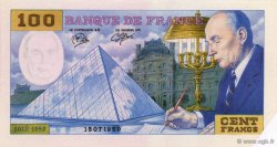 100 Francs FRANCE regionalismo e varie  1989  AU