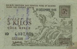5 Kilos FRANCE regionalismo e varie  1940  SPL+