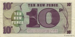10 New Pence ENGLAND  1972 P.M045a SS