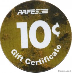 10 Cents AAFES ÉTATS-UNIS D