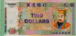 2 Dollars CHINA  2008  UNC