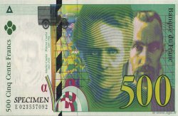 500 Francs Pierre et Marie Curie FRANCE Regionalismus und verschiedenen  1996  ST