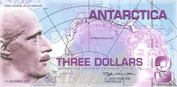 3 Dollars ANTARCTIC  2007  UNC