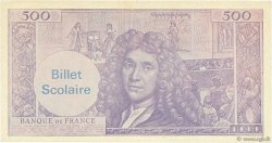 500 Francs Molière Scolaire FRANCE régionalisme et divers  1961  TTB