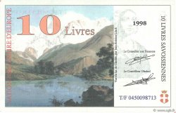 10 Livres Savoisiennes Spécimen FRANCE regionalismo y varios  1998  FDC