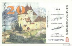 20 Livres Savoisiennes Spécimen FRANCE regionalismo y varios  1998  FDC