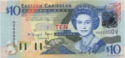 10 Dollars EAST CARIBBEAN STATES  2003 P.43v FDC