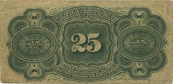 25 Cents ESTADOS UNIDOS DE AMÉRICA  1863 P.118b BC+