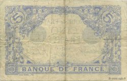 5 Francs BLEU FRANKREICH  1915 F.02.29 SS