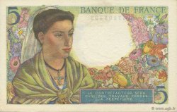 5 Francs BERGER FRANCIA  1943 F.05.04 FDC
