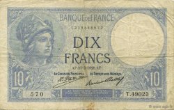 10 Francs MINERVE FRANCE  1928 F.06.13 TB