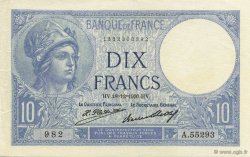 10 Francs MINERVE FRANCE  1930 F.06.14 SUP+