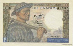 10 Francs MINEUR FRANCIA  1949 F.08.20 EBC+