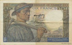 10 Francs MINEUR FRANKREICH  1949 F.08.20 SS