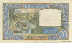 20 Francs TRAVAIL ET SCIENCE FRANKREICH  1941 F.12.18 VZ+