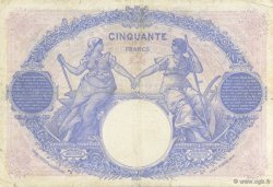 50 Francs BLEU ET ROSE FRANCE  1924 F.14.37 TB+