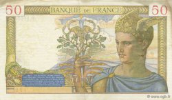 50 Francs CÉRÈS modifié FRANKREICH  1939 F.18.31 fVZ