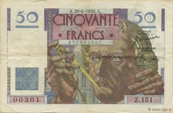 50 Francs LE VERRIER FRANCIA  1950 F.20.15 MBC