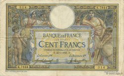 100 Francs LUC OLIVIER MERSON sans LOM FRANCIA  1921 F.23.14 BC
