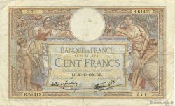 100 Francs LUC OLIVIER MERSON type modifié FRANCIA  1938 F.25.32 BB