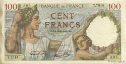 100 Francs SULLY FRANCIA  1940 F.26.22 MBC+