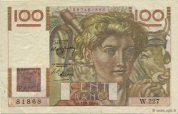 100 Francs JEUNE PAYSAN FRANKREICH  1948 F.28.17 fVZ