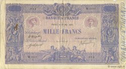 1000 Francs BLEU ET ROSE FRANCIA  1919 F.36.34 BC