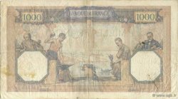 1000 Francs CÉRÈS ET MERCURE FRANCIA  1927 F.37.01 BC+