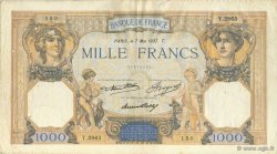 1000 Francs CÉRÈS ET MERCURE FRANCIA  1937 F.37.10 q.BB