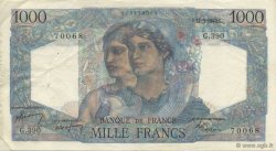 1000 Francs MINERVE ET HERCULE FRANCE  1948 F.41.19 VF+