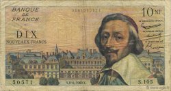 10 Nouveaux Francs RICHELIEU FRANCIA  1960 F.57.08 BC