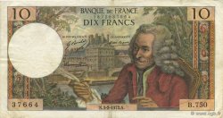 10 Francs VOLTAIRE FRANCE  1972 F.62.54 VF+