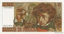 10 Francs BERLIOZ FRANCE  1974 F.63.07a AU-