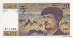 20 Francs DEBUSSY FRANCE  1980 F.66.01 NEUF