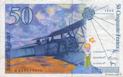 50 Francs SAINT-EXUPÉRY modifié FRANKREICH  1999 F.73.05 SS