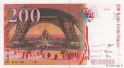 200 Francs EIFFEL FRANCE  1996 F.75.03a UNC